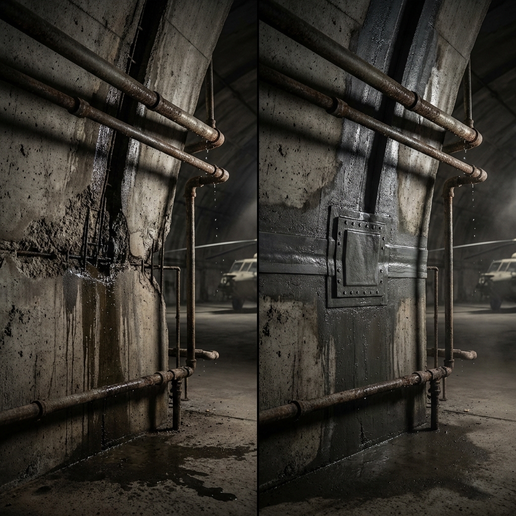 심각한 누수 피해