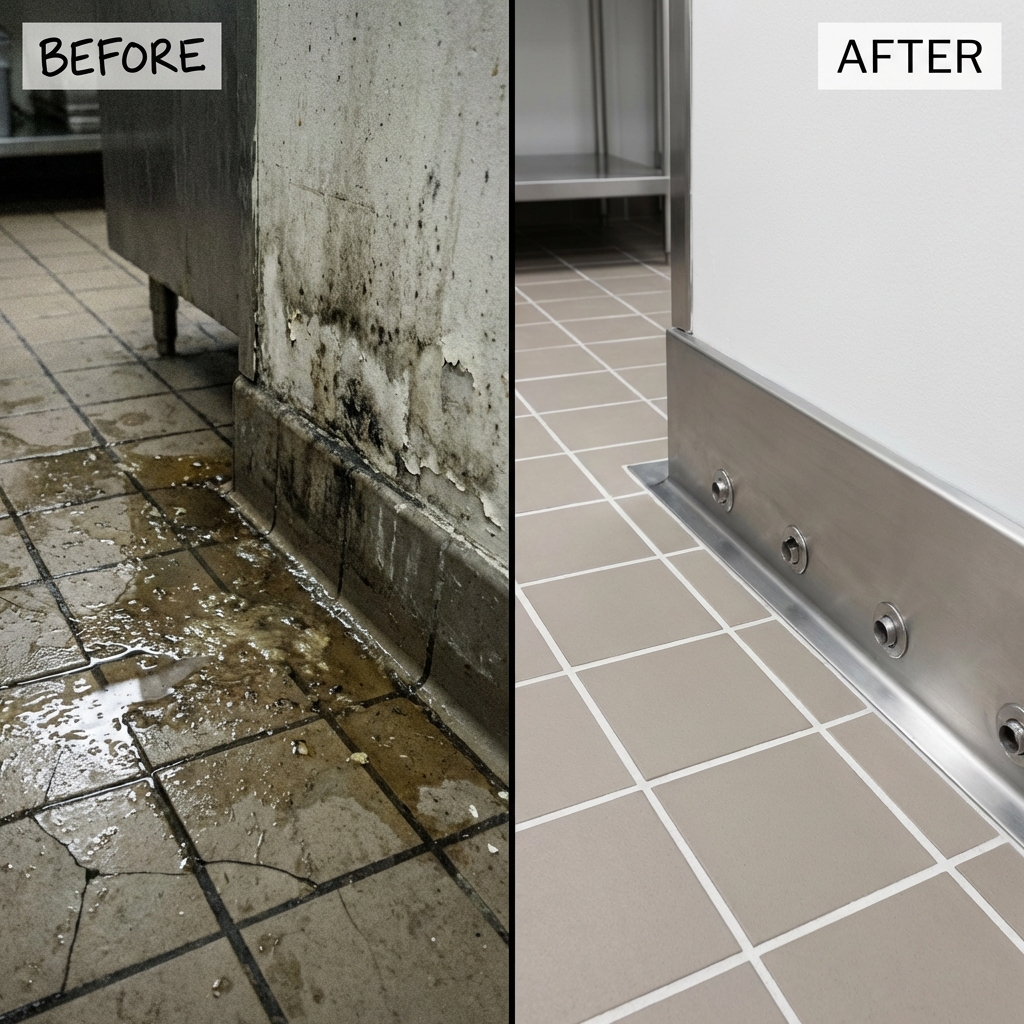 식당 주방 시공 전후