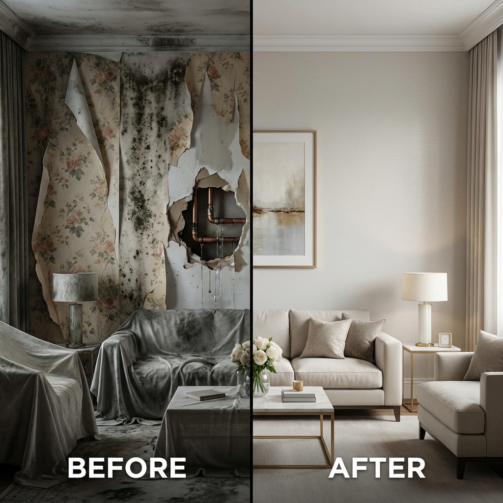 아파트 시공 전후